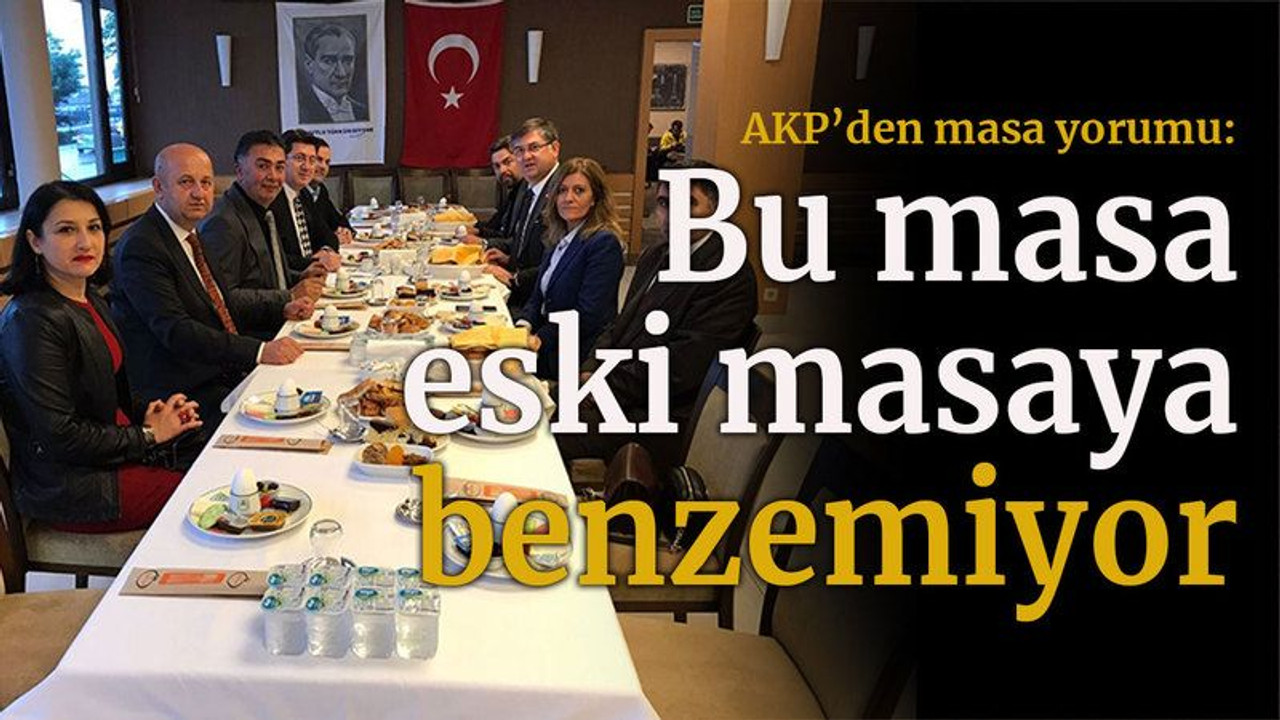 Bu masa eski masaya benzemiyor